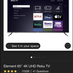 Element 65 4K Roku TV