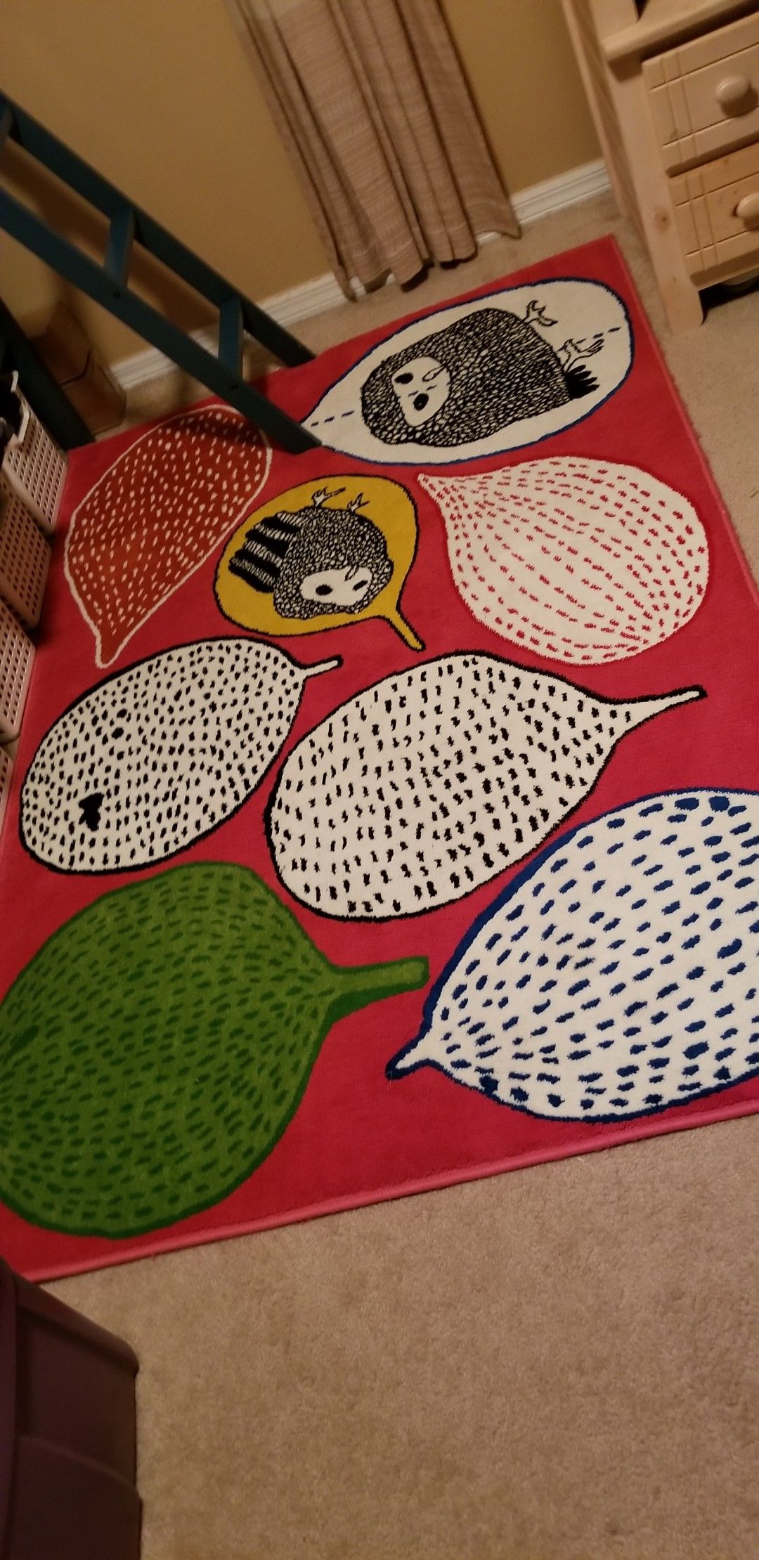 Ikea GULORT Owl Area Rug