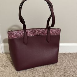 Kate Spade Cherrywood Glitter Tote