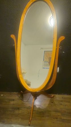 Wood mirror