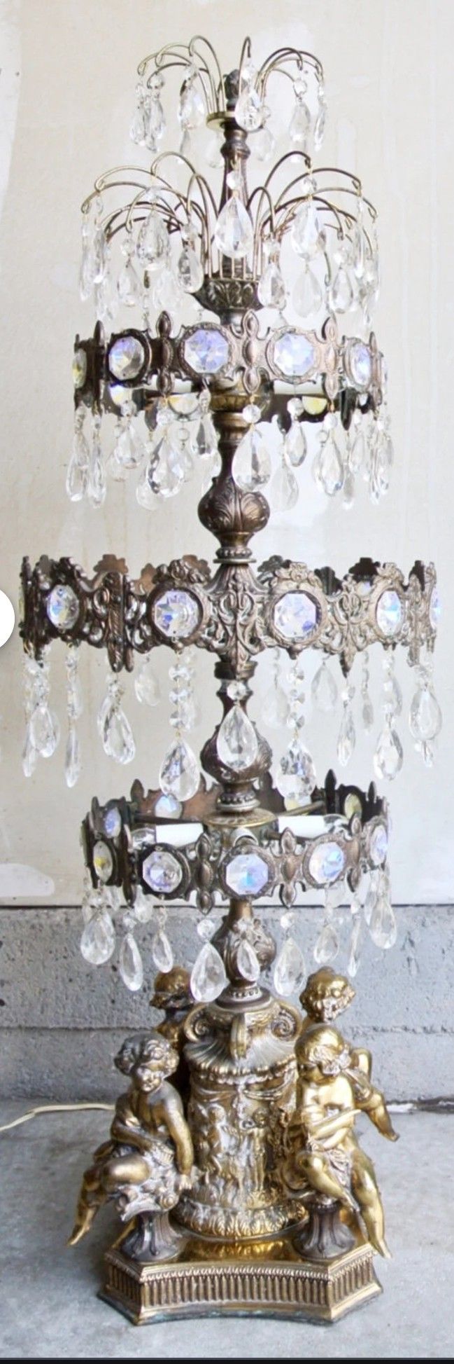 1969 LL WMC LOEVSKY TABLE CHANDELIER 