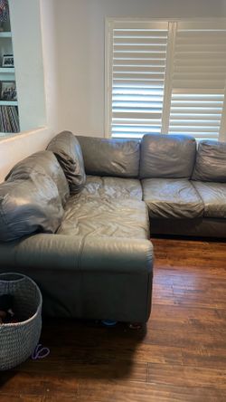 Mathis leather couch