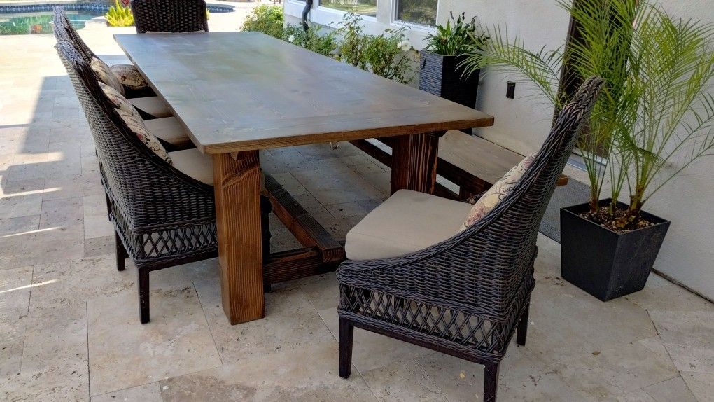 Outdoor / Indoor Farmhouse Dining Tables.