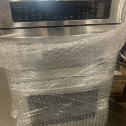 LG - 30" Built-In Electric Convection Smart Combination Wall Oven with Microwave and Infrared Heating - Stainless Steel