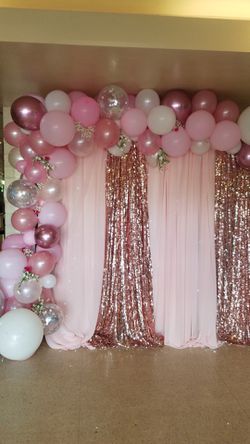 Balloon garlands and backdrops