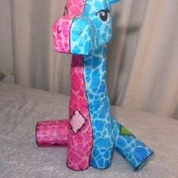 Custom Made Gender Reveal Giraffe Pinata