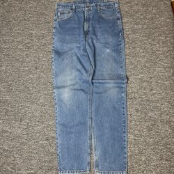 Carhartt Relaxed Fit Jeans Mens 38x36 Blue Workwear