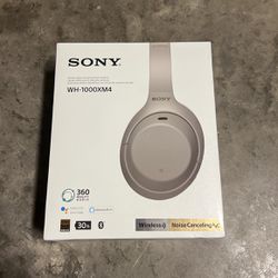 Sony WH-1000XM4 Noise Canceling Overhead Bluetooth Wireless Headphones - Silver