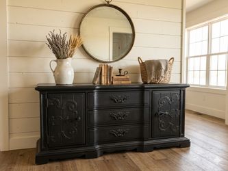 Solid Wood Stanley Buffet : Credenza : Sideboard : TV Stand : Coffee Bar