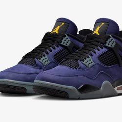 JORDAN 4 "LAKERS" MENS SIZE 12 "AUTHENTIC"