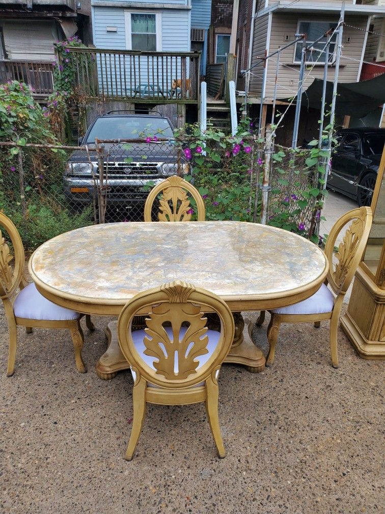 For Free All Wood Dining Room Table Set