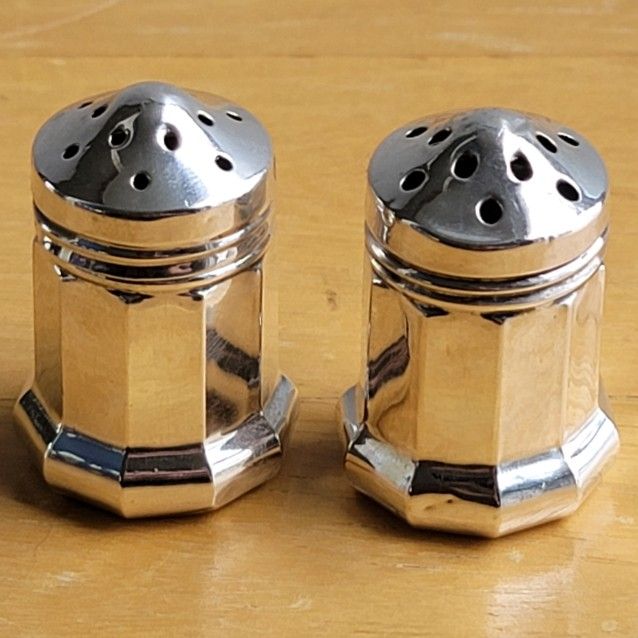 Vintage Sterling Silver Salt & Pepper Shakers