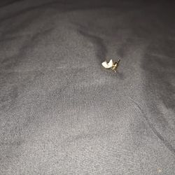 14KT GOLD UNICORN EARRINGS 