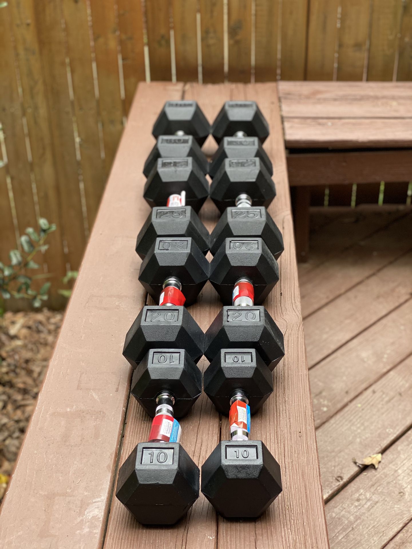 Dumbbell bundle 10s 25s and 30s