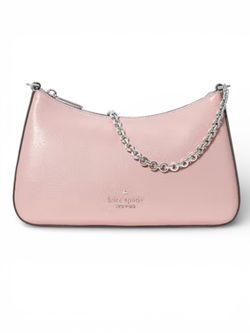 NWT Kate Spade Margot Textured Patent Leather Convertible Crossbody, tutu pink