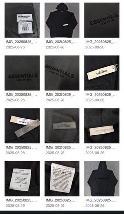 Essentials fear of god black Size M