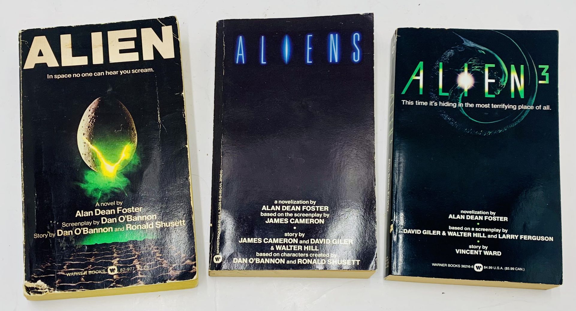 Alien Trilogy Movie Tie In Novelizations: by Alan Dean Foster: Lot of 3 Books