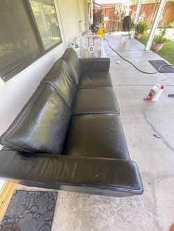 Black Leather 5 seater