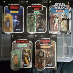 Star Wars Vintage Collection Embo, Sandtrooper, Devon Izara, Mercenary Droid and Hera Syndulla