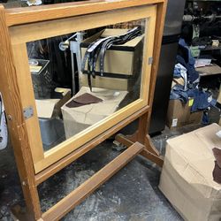 Vintage Rolling Mirror