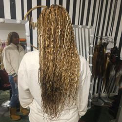 Boho Knotless Braids 