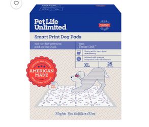 Pet Life Unlimited 4th of July Smart Print Dog Pads, XL, 25ct