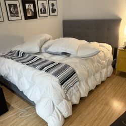 Gray Bed Frame