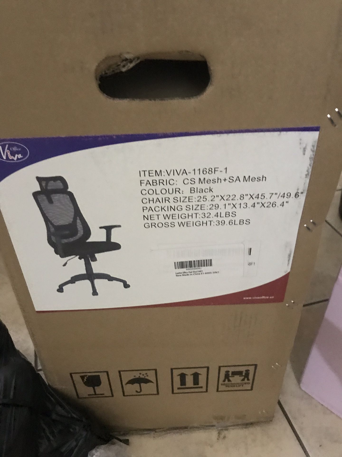 Office/gaming chair. Still in box never been used