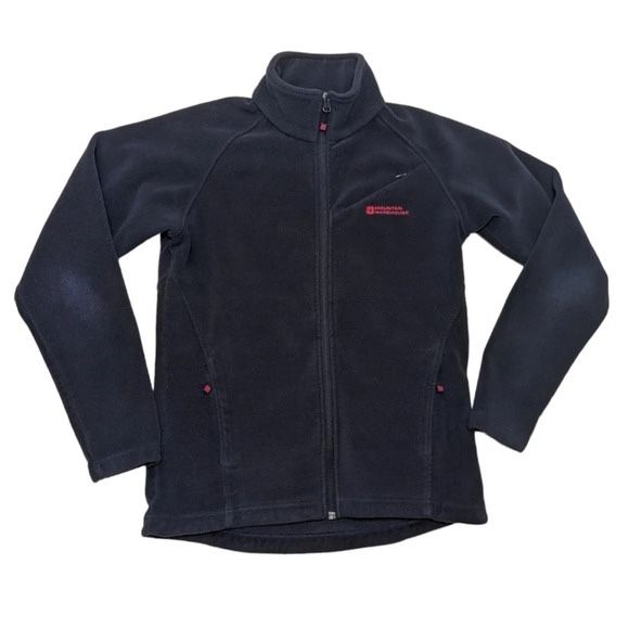Mountain Warehouse Navy Fleece Full Zip Up Collar Sweater Womans
