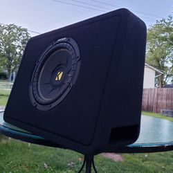 10" Kicker Subwoofer With Ported Enclosure 