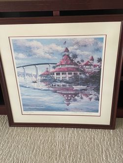 Hotel del Coronado Signed Framed Art Print