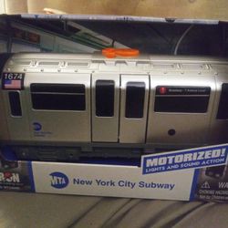 Mta New York City Subway. Lights And Sound Action.