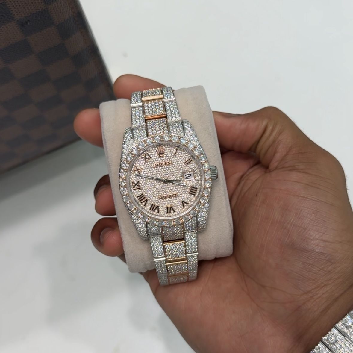 Buss Down Two Tone Rose Gold Rolex