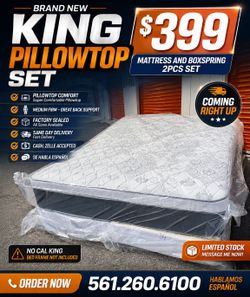 🇺🇸🇺🇸NEW KING PILLOWTOP SET $399