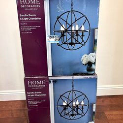 Sarolta Sands 5-Light Chandelier Caged Globe