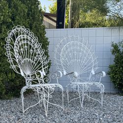 Iron Peacock Chairs