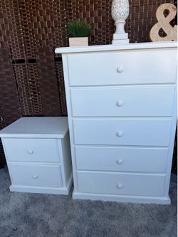 Dresser $54 nightstand $25 for sale together $79