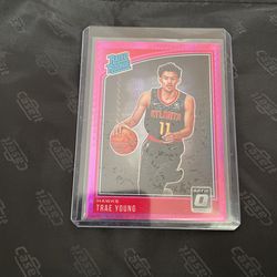 2018-19 Panini Donruss Optic Rated Rookie Trea Young RC Hyper Pink Prizm