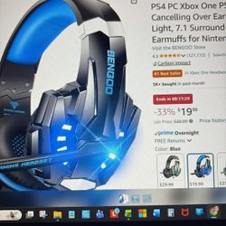 G9000 Stereo Gaming Headset For PS4, Xbox One Or PS5 Controller