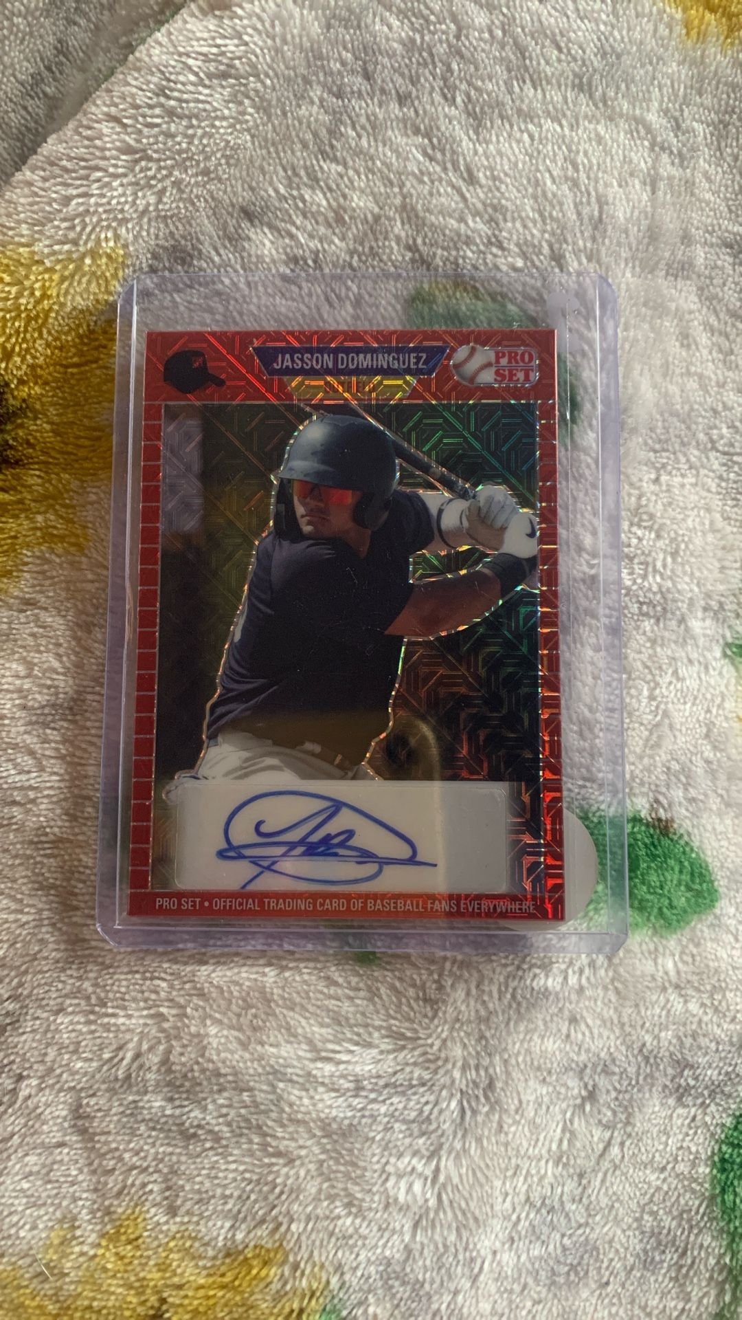 Jasson Dominguez Autographed MLB Trading Card