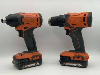 Cordless Drill Driver & Impact Driver W/ Batteries