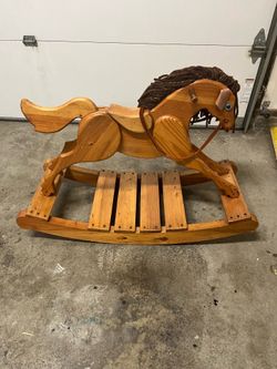Classic Vintage solid wood rocking horse