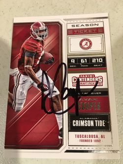 Amari Cooper Autographed Card with COA
