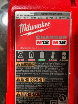 Milwaukee charger.  M18. M12.