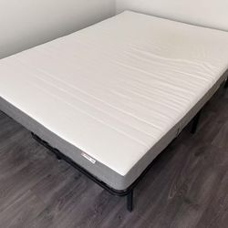 Queen Sized Bed Frame And Mattress Set 