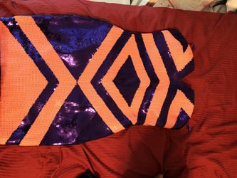 Purple/salmon Bebe dress