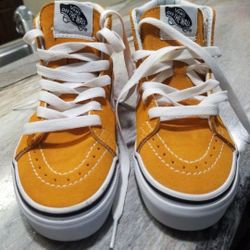 Brand New Never worn Mustard orange/yellow ish Vans shoes
