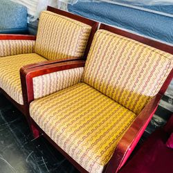 2 Chairs Fabric 