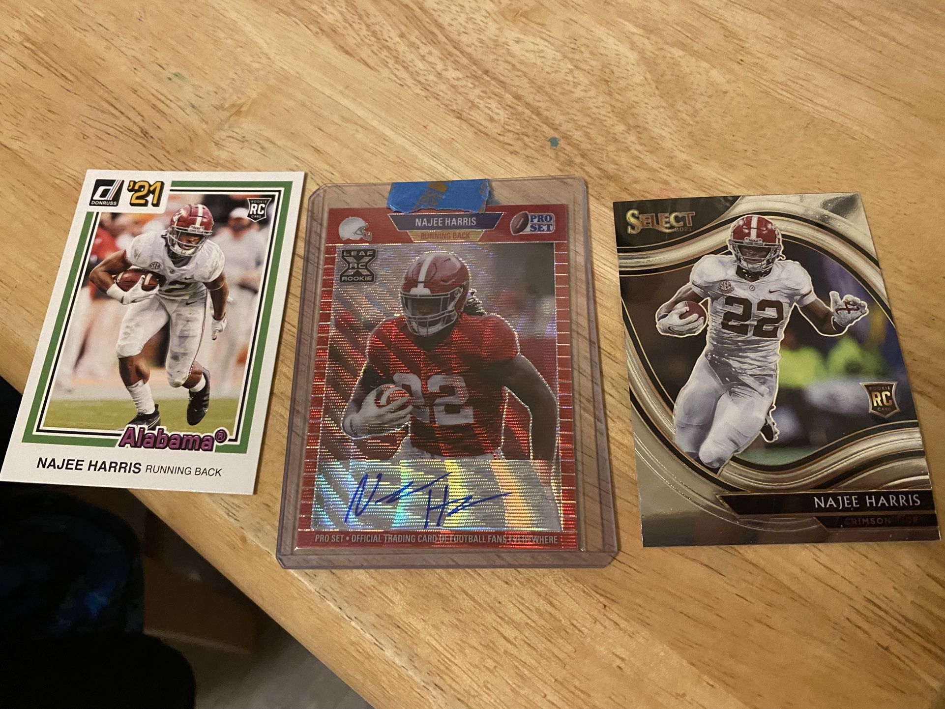 Najee Harris Lot With Auto #d/75