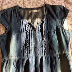 Short Denim Dress 